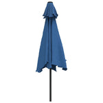 Outdoor Parasol with Metal Pole 300 cm Azure