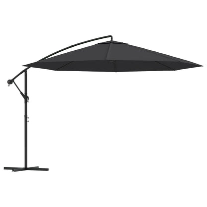 Cantilever Umbrella with Aluminium Pole 350 cm Black