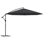 Cantilever Umbrella with Aluminium Pole 350 cm Black