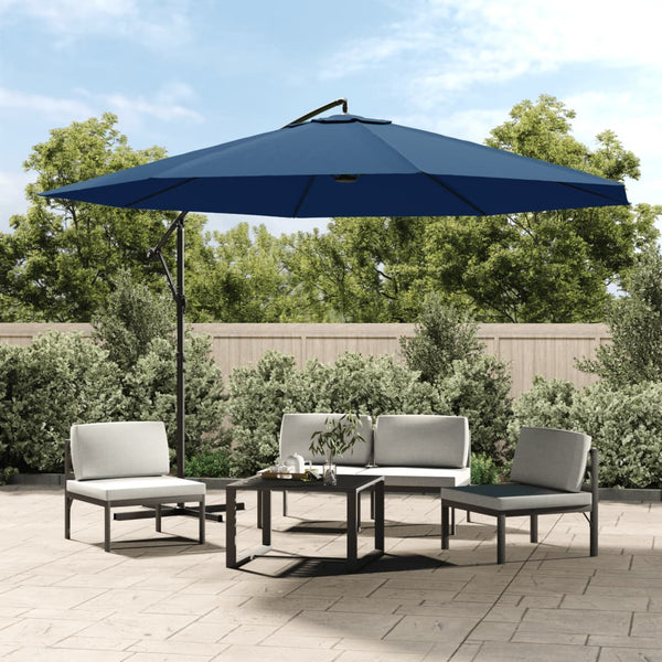  Cantilever Umbrella with Aluminium Pole 350 cm Blue