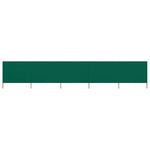 5-panel Wind Screen Fabric 600x80 cm Green