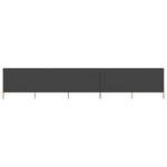 5-panel Wind Screen Fabric 600x120 cm Anthracite