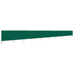 9-panel Wind Screen Fabric 1200x80 cm Green