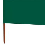 9-panel Wind Screen Fabric 1200x80 cm Green