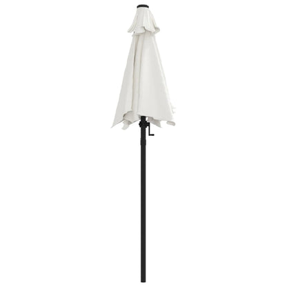 Parasol Sand White Aluminium