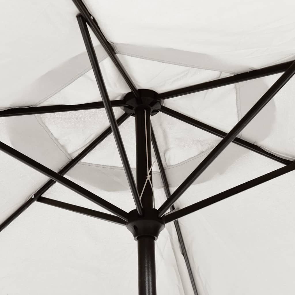Parasol Sand White Aluminium