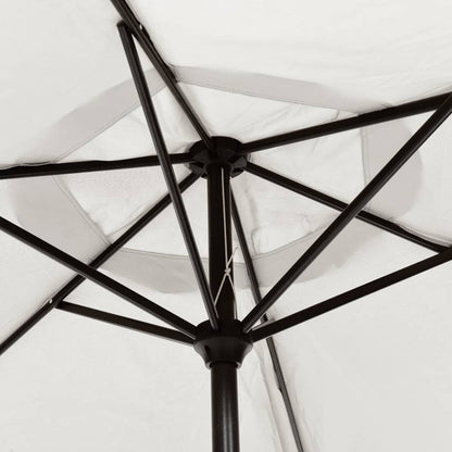 Parasol Sand White Aluminium