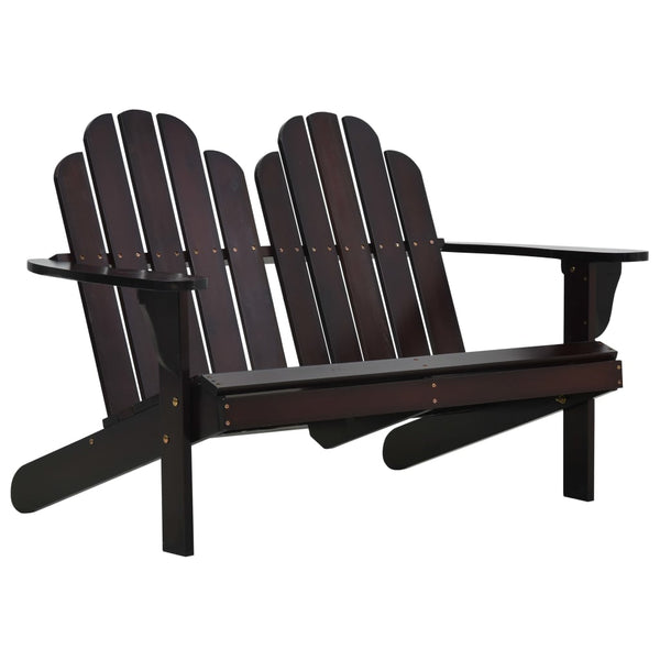  Double Adirondack Chair Wood Brown