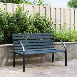 Garden Bench 120 cm Grey Wood