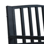 Garden Bench 125 cm Black Steel