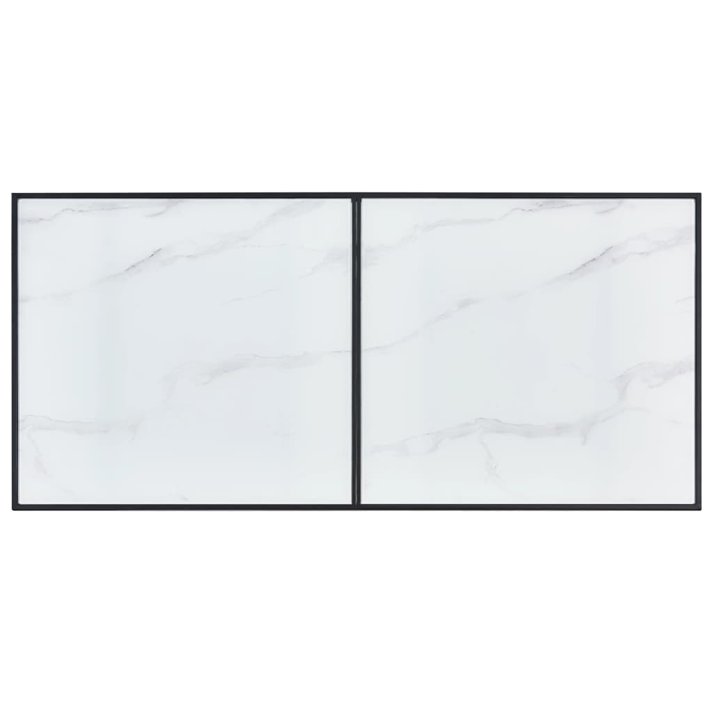 Dining Table Tempered Glass White