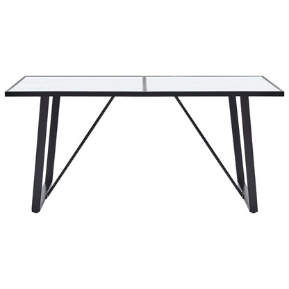 Dining Table Tempered Glass -White