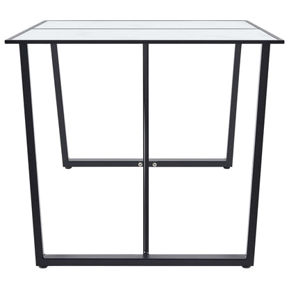 Dining Table Tempered Glass -White