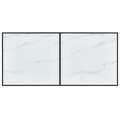 Dining Table Tempered Glass -White