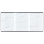 Dining Table Tempered Glass, White