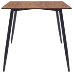Dining Table MDF Black, Brown