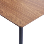 Dining Table MDF Black, Brown