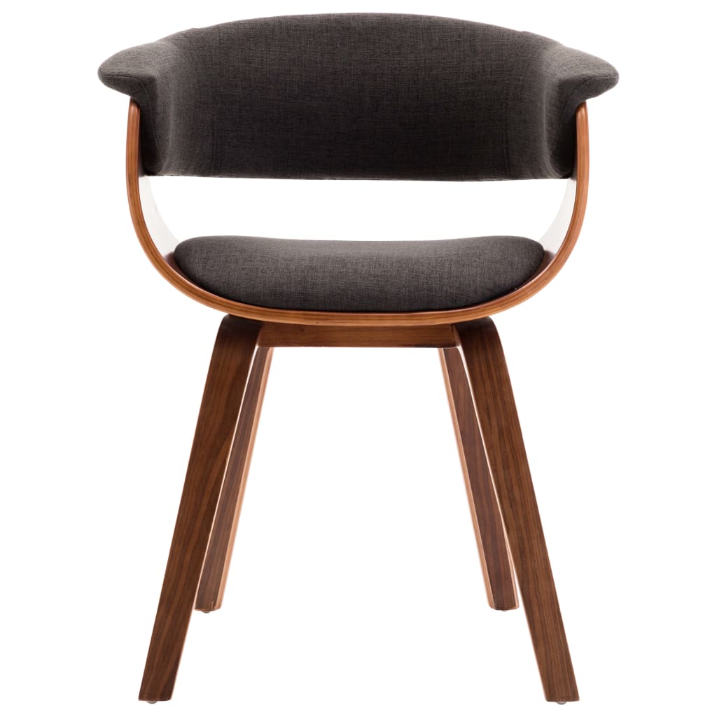 Dining Chairs 6 pcs Grey Bent Wood and Fabric - 59.5×51×72cm