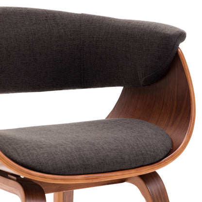 Dining Chairs 6 pcs Grey Bent Wood and Fabric - 59.5×51×72cm