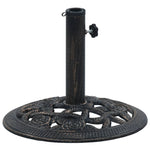 Umbrella Base Black and Bronze 9 kg 40 cm Cast Iron