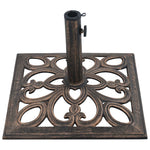 Umbrella Base Bronze 12 kg 49 cm Cast Iron