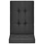 Garden Chair Cushions 2 pcs Anthracite 120x50x5 cm