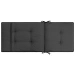 Garden Chair Cushions 2 pcs Anthracite 120x50x5 cm