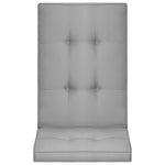Garden Chair Cushions 2 pcs Grey 120x50x5 cm
