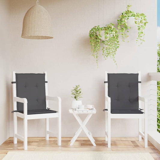 Garden Chair Cushions 2 pcs Anthracite - 50×40×3cm