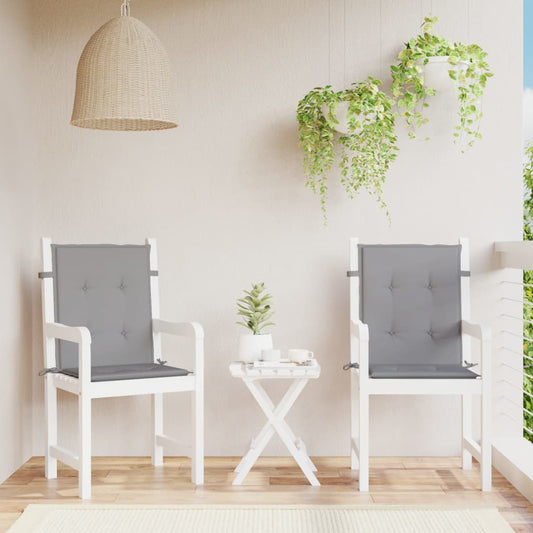 Garden Chair Cushions 2 pcs Grey - 50×40×3cm