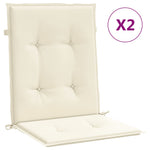 Garden Chair Cushions 2 pcs Cream