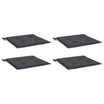 Garden Chair Cushions 4 pcs Anthracite 40x40x3 cm