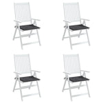 Garden Chair Cushions 4 pcs Anthracite 40x40x3 cm