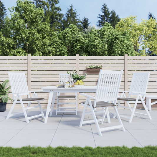 Garden Chair Cushions 4 pcs Grey 40x40x3 cm
