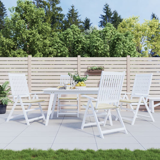 Garden Chair Cushions 4 pcs Cream 40x40x3 cm