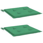 Garden Chair Cushions 2 pcs Green 50x50x3 cm