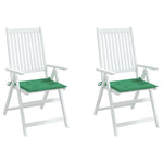 Garden Chair Cushions 2 pcs Green 50x50x3 cm