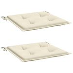 Garden Chair Cushions 2 pcs Cream 50x50x3 cm