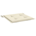 Garden Chair Cushions 2 pcs Cream 50x50x3 cm