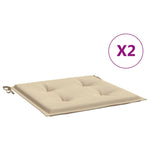 Garden Chair Cushions 2 pcs Beige 50x50x3 cm