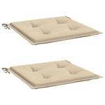 Garden Chair Cushions 2 pcs Beige 50x50x3 cm