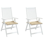 Garden Chair Cushions 2 pcs Beige 50x50x3 cm