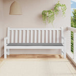 Garden Bench Cushion 200x50cm Grey Oxford | HomeAndLiving
