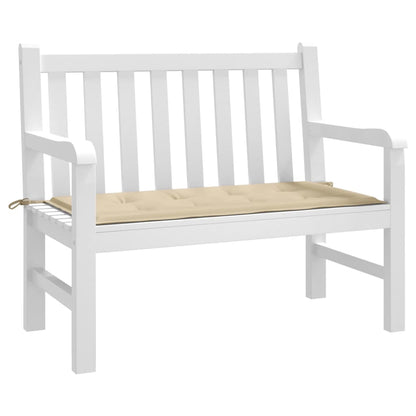 Garden Bench Cushion Beige 120x50x3 cm