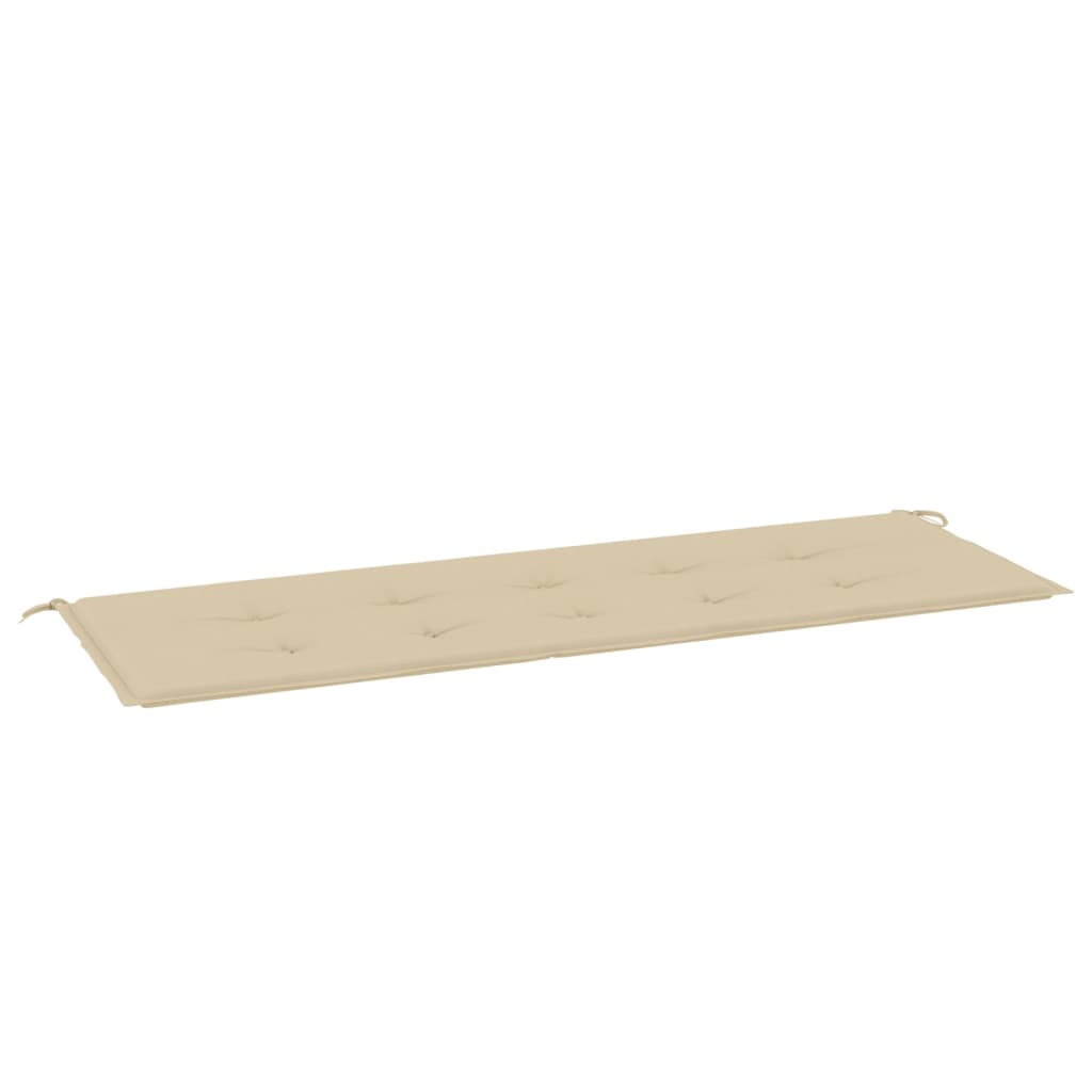 Garden Bench Cushion Beige - 150×50×3cm