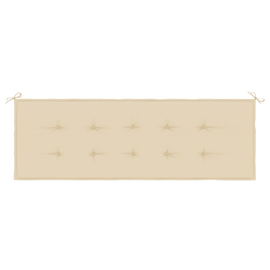 Garden Bench Cushion Beige - 150×50×3cm