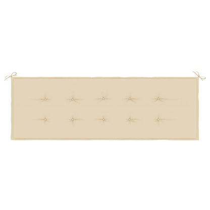Garden Bench Cushion Beige - 150×50×3cm