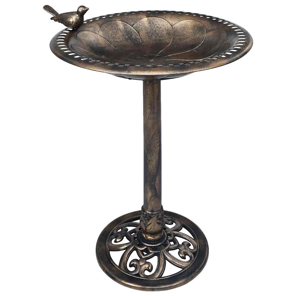 Bronze Bird Bath Pedestal Garden Outdoor | HomeAndLiving