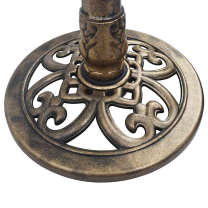 Bronze Bird Bath Pedestal Garden Outdoor | HomeAndLiving