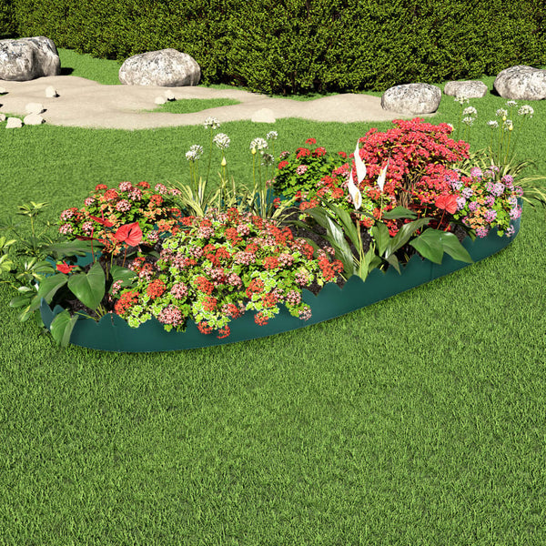  Lawn Edgings 10 pcs Green 65x15 cm PP